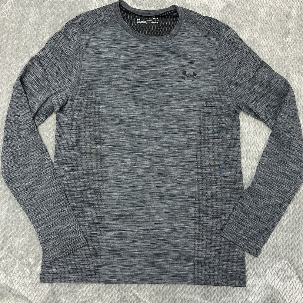 Under Armour Men's M Threadborne Seamless Long Sleeve Shirt Base layer Graphite